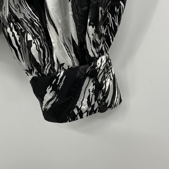 Alex‎ Evenings Wrap Blazer Jacket Top Size 1X Chiffon Long Sleeve Romantic Boho - Picture 8 of 11